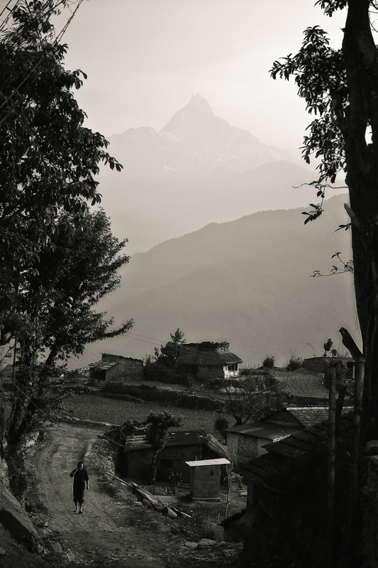 Деревня Dhital (Непал) Индия