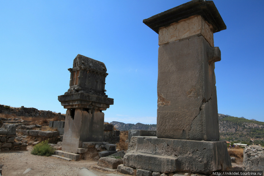 Ксантос гробницы Фетхие, Турция