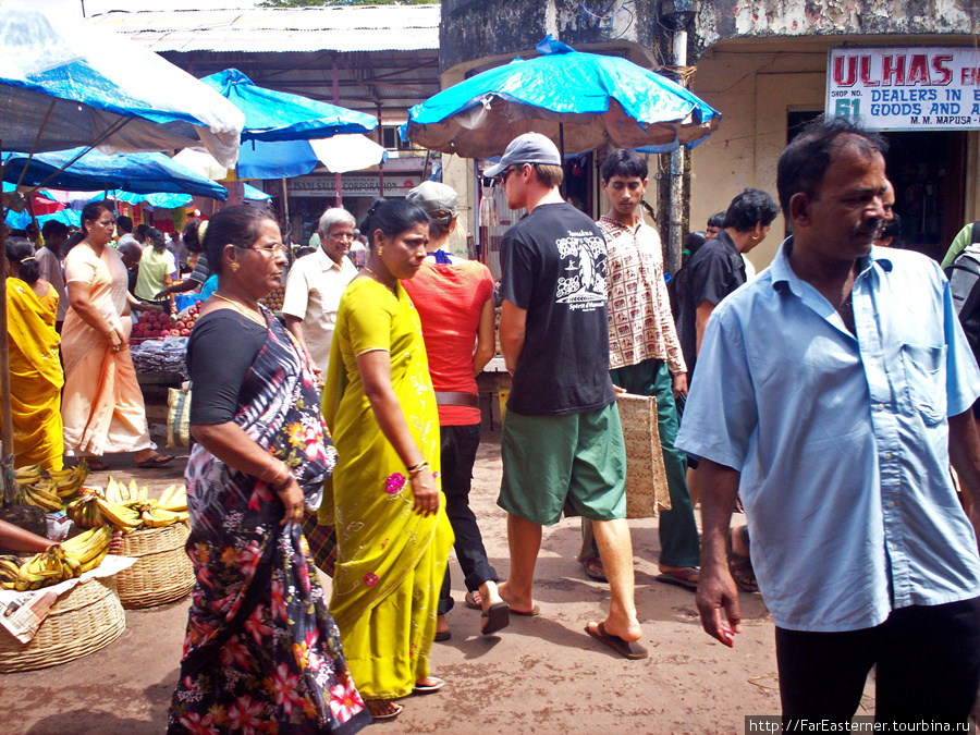 Пятничный рынок в Мапузе Мапуса, Индия