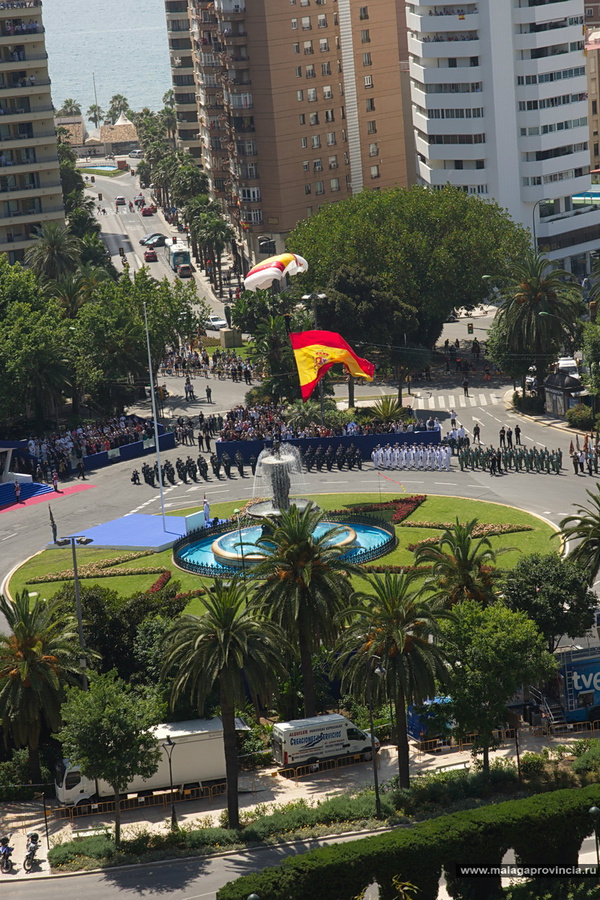 Начало торжественной церемонии Малага, Испания