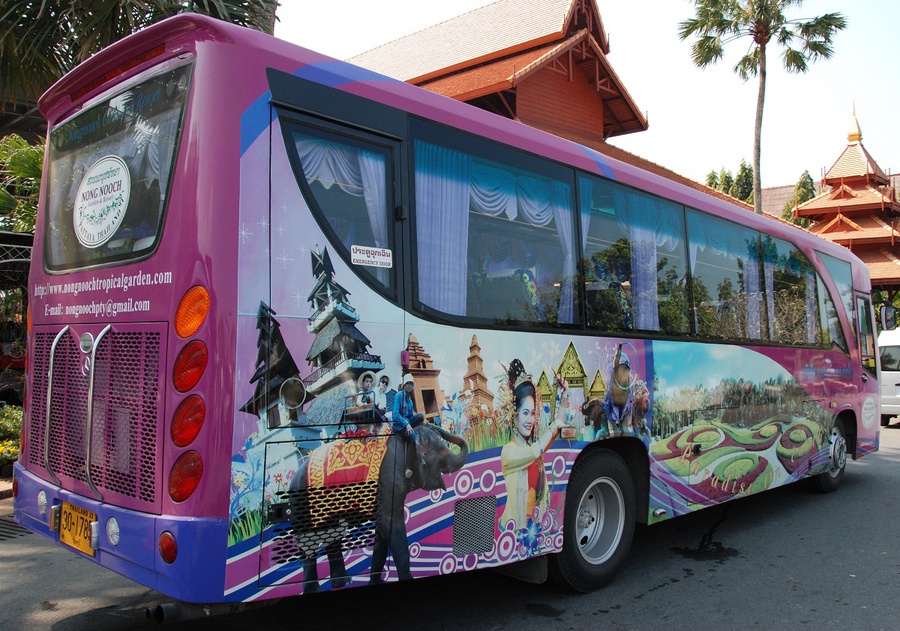 Автобус парка Нонг-Нуч Паттайя, Таиланд