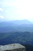 Июль 2006. Экскурсия в Сочи. На горе Ахун, вид на горы и небо с башни