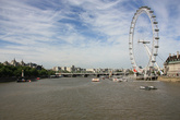 вид на Темзу и Лондон айз с Вестминстерского моста