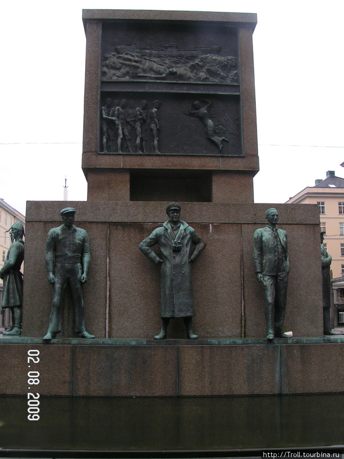 Памятник морякам Берген, Норвегия