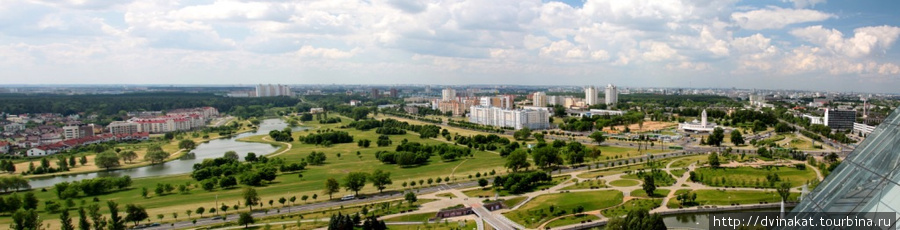 Панорама с обзорной площадки Минск, Беларусь