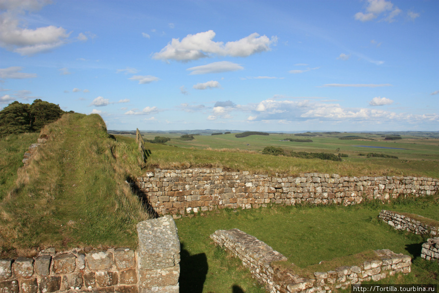 руины форта Стены Адриана Дарем, Великобритания