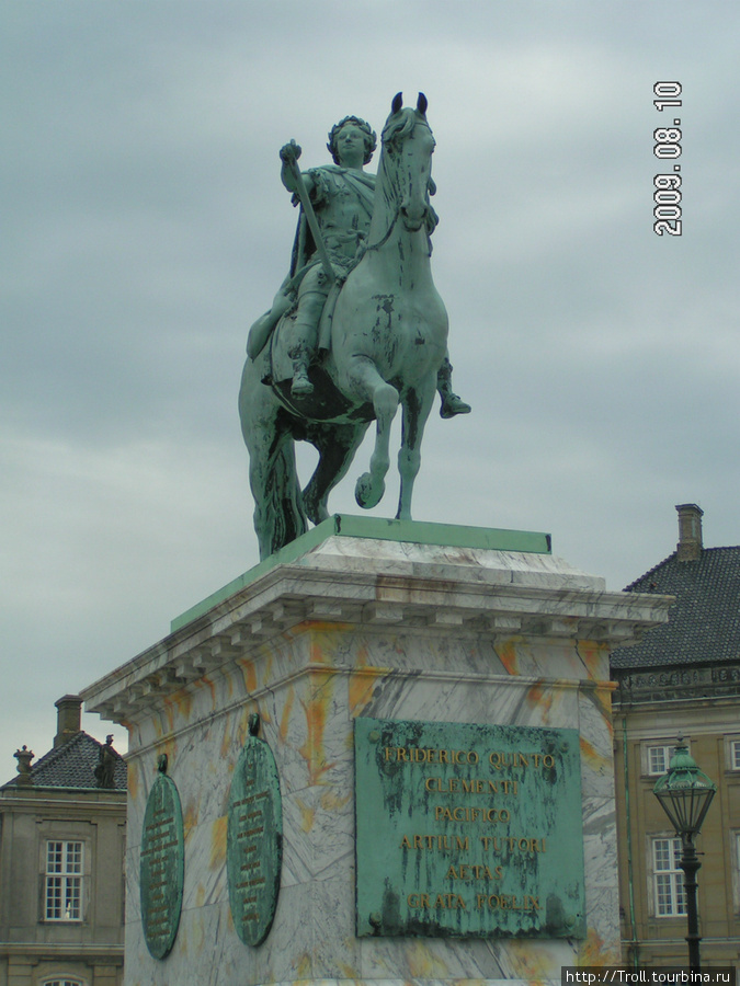 Памятник Фредерику V Копенгаген, Дания