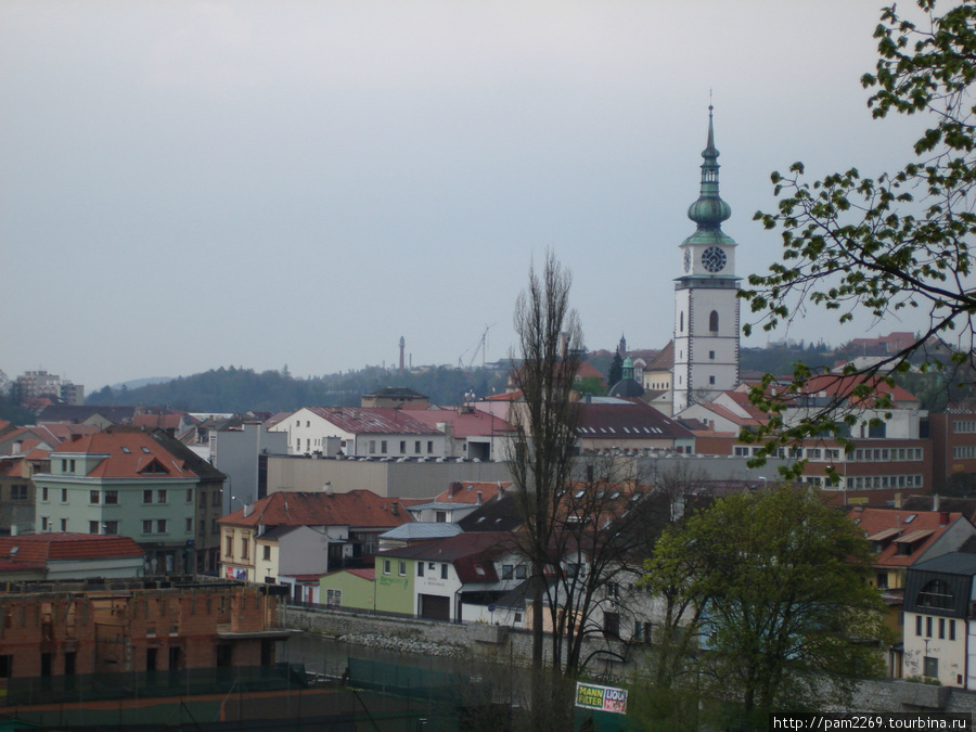 вид на город Тршебич, Чехия