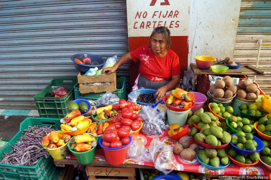 Торговка фруктами Кампече, Мексика