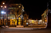 Вид на невский проспект со стороны площади искусств