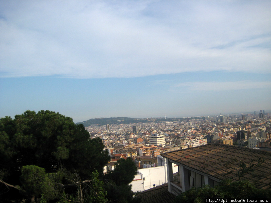 Вид с горы Барселона, Испания