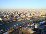 Париж. Вид на Сену с Эйфелевой башни.