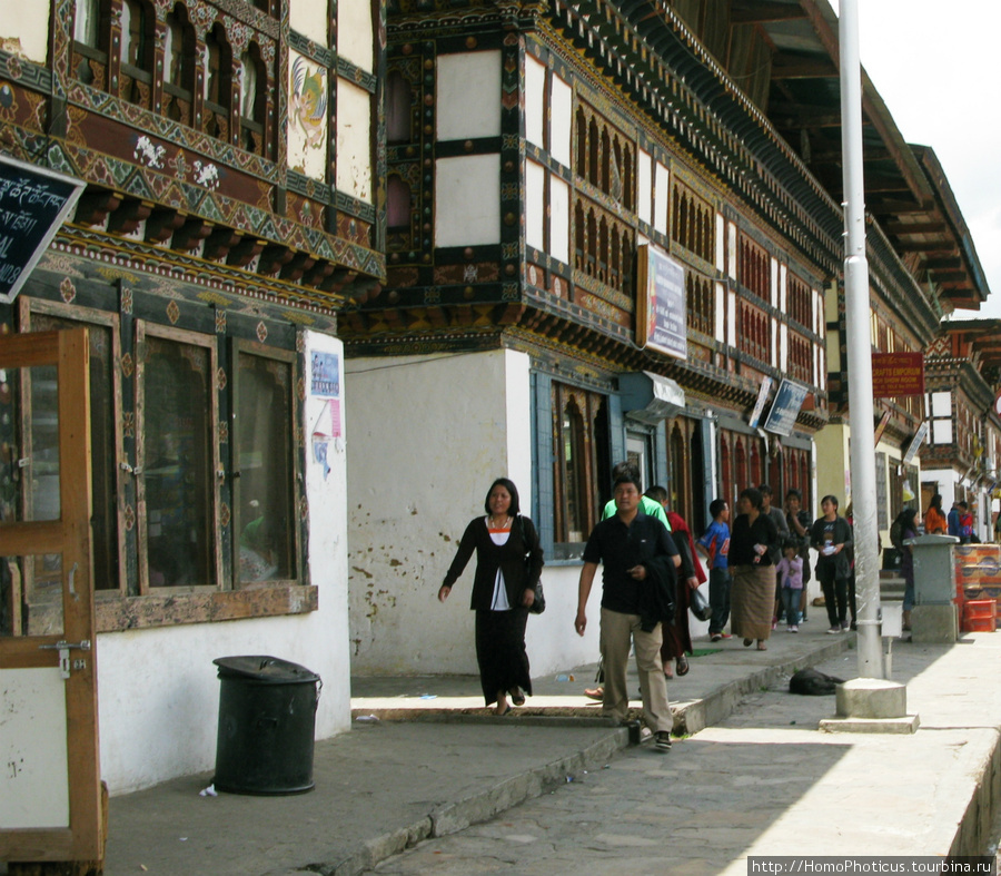 На улицах Паро Район Паро, Бутан