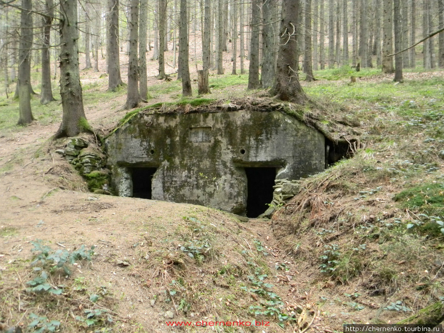 В 6-8 км от озера можно увидеть немецкие дзоты, бункеры, доты времён 2-й мировой Синевир Национальный Парк, Украина