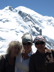 Фото на фоне Полуденного пика с Аньес Дюкро / Agnes Ducroz, женой потомственного альпийского гида-проводника.