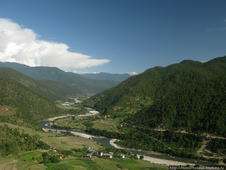 Долина Женской реки Район Пунакха, Бутан