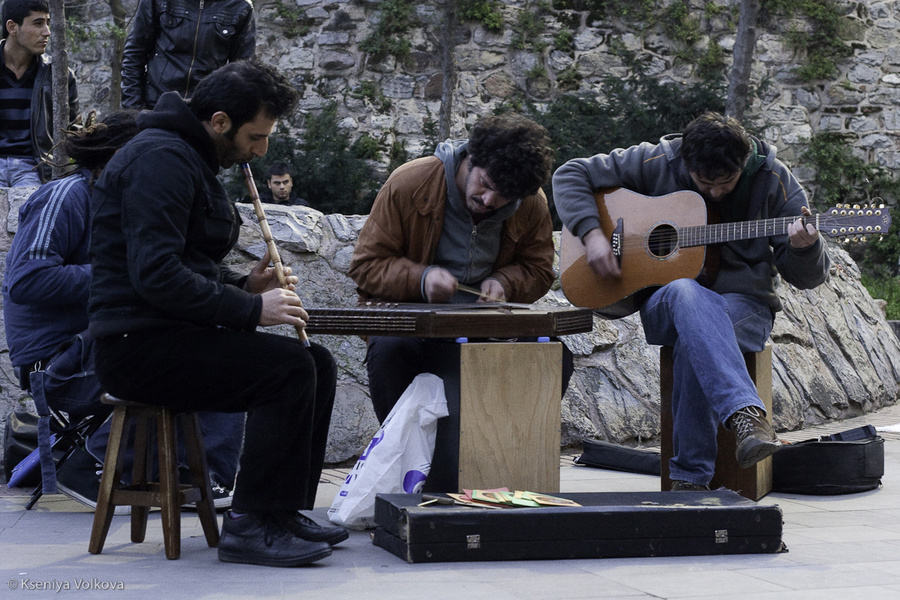Уличные музыканты Стамбул, Турция