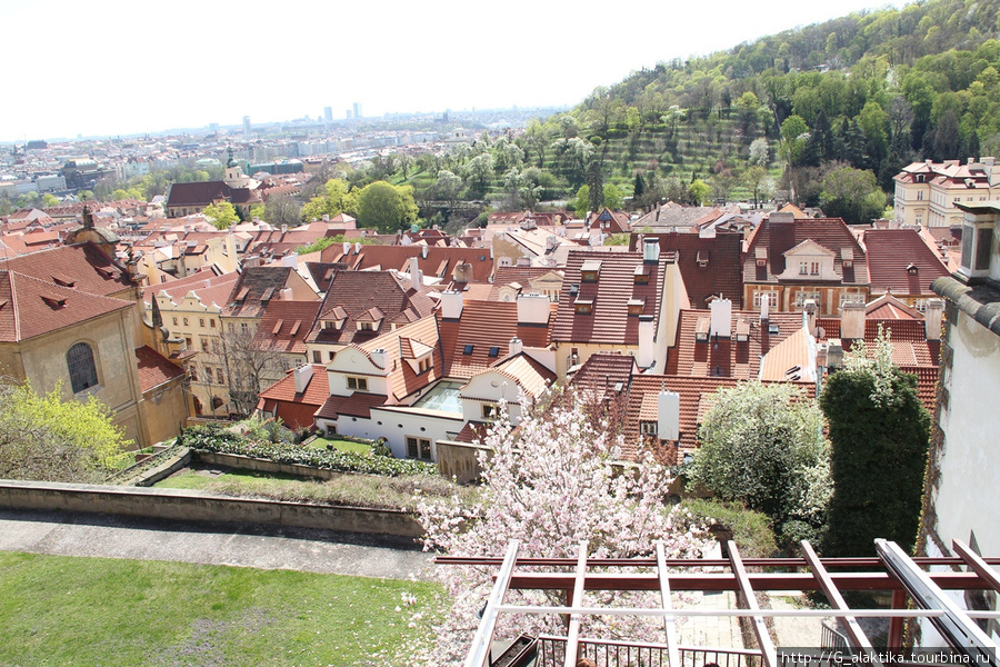 Вид на Прагу из Пражского Града Прага, Чехия