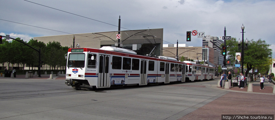 В городе нет метро, и самый популярный транспорт — трамвай Солт-Лэйк-Сити, CША
