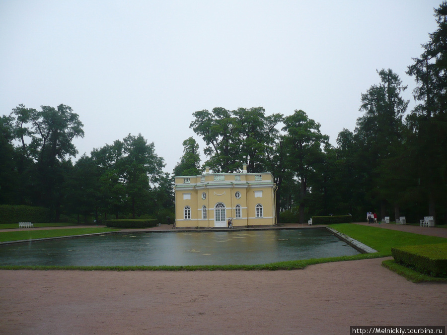 Дождливый день в Царском Селе Пушкин, Россия