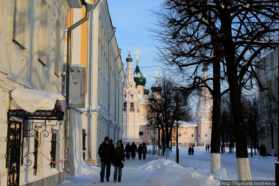 зимняя улочка Ярославля Ярославль, Россия