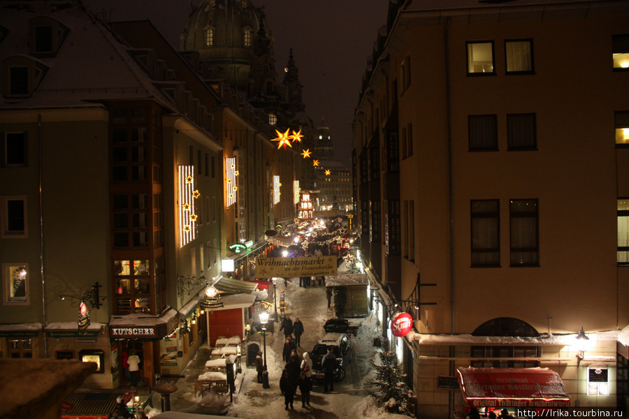 Новогодняя улочка Дрезден, Германия