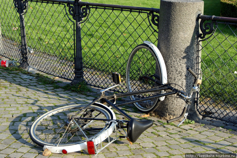 Брошенный велосипед Копенгаген, Дания