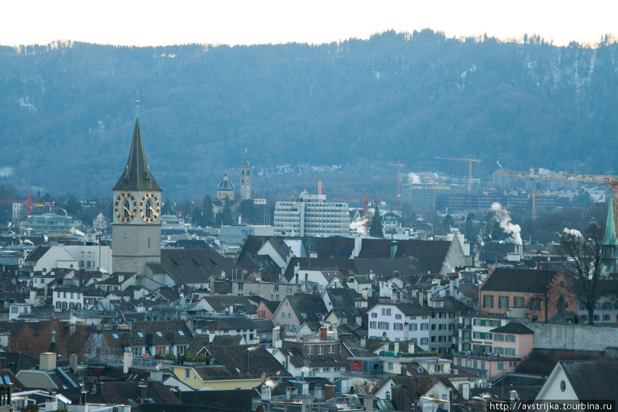 Сумеречный город Цюрих, Швейцария