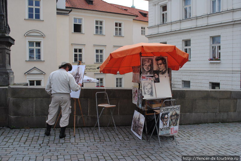 Если бы не зонт, вполне вышла бы картина века 17го) Прага, Чехия