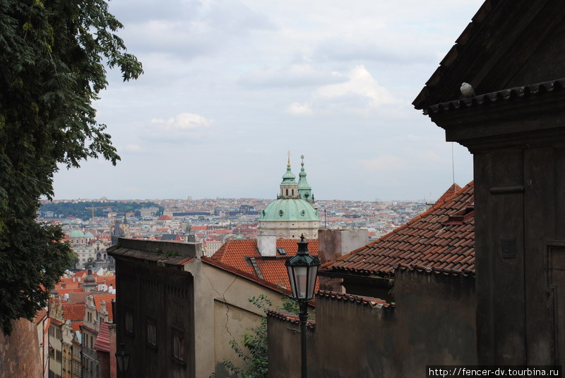 Прага со стен Пражского Града Прага, Чехия