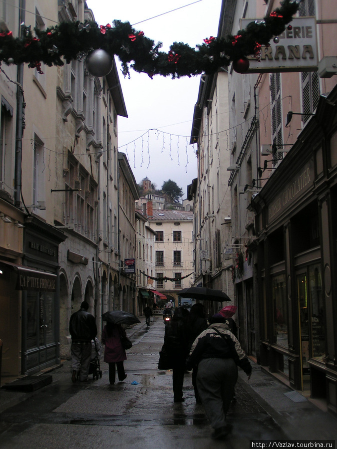 Классическая венская улочка Вьенн, Франция