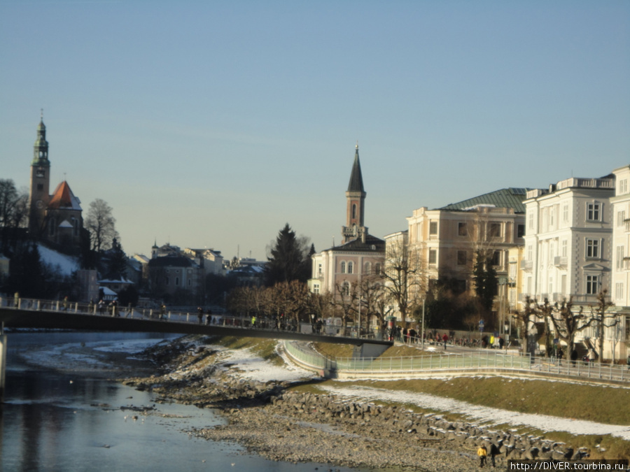 сам городок Зальцбург, Австрия