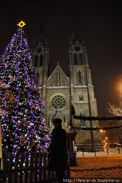 Ночные зимние Винограды Прага, Чехия