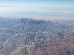 Горы Египта из окна самолёта.