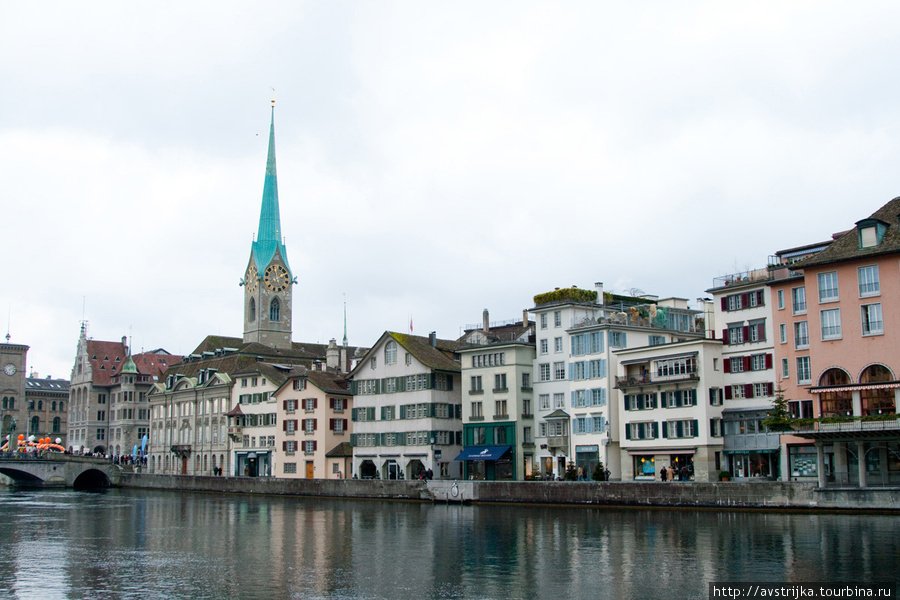 Величественное спокойствие на берегах реки Лиммат Цюрих, Швейцария