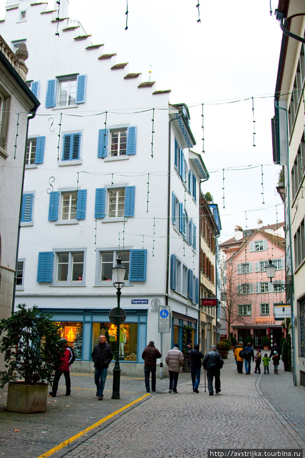Улочки старого города Цюрих, Швейцария
