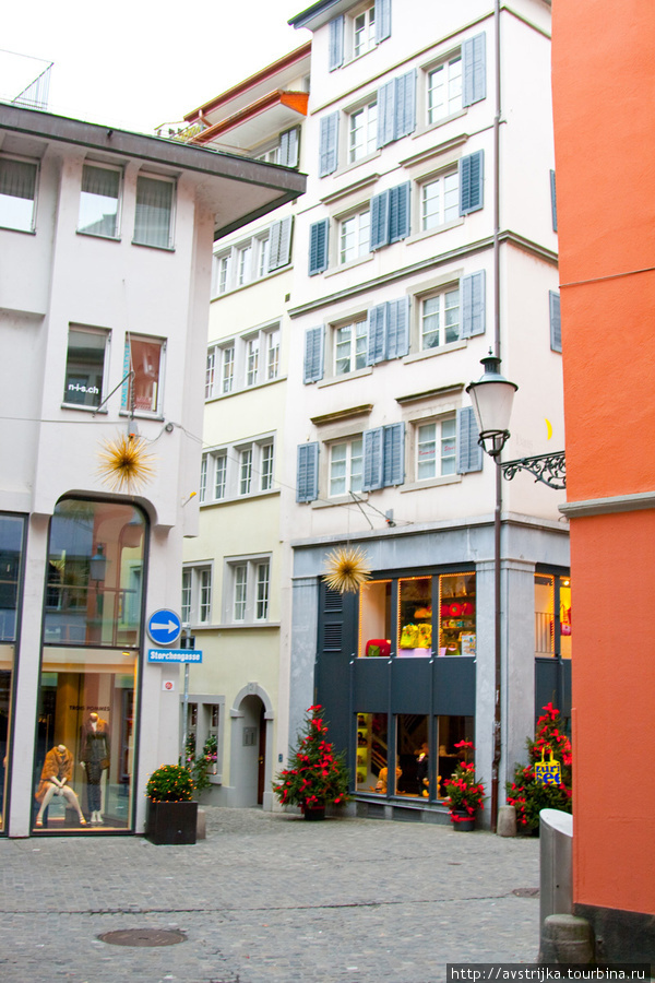 Улочки старого города Цюрих, Швейцария
