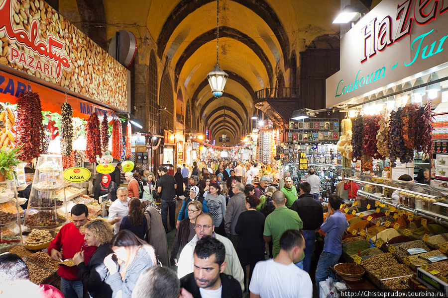 А это — Египетский базар, второй по величине рынок Стамбула. Стамбул, Турция