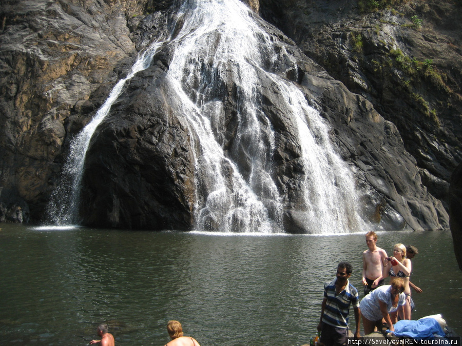 Водопад Дудхсагар Штат Гоа, Индия
