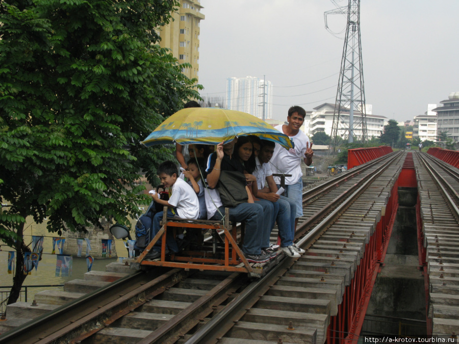 Манила железнодорожная: поезда и ж.д.рикши! Манила, Филиппины