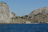 п.Уютное и башни Генуэзской крепости.