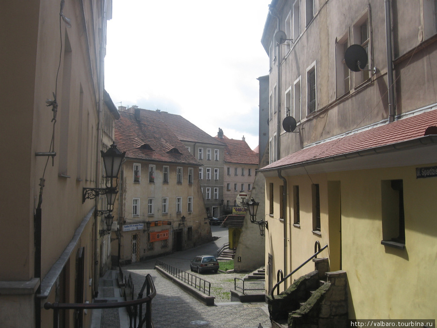 Крутые улочки старого города. Клодзко, Польша