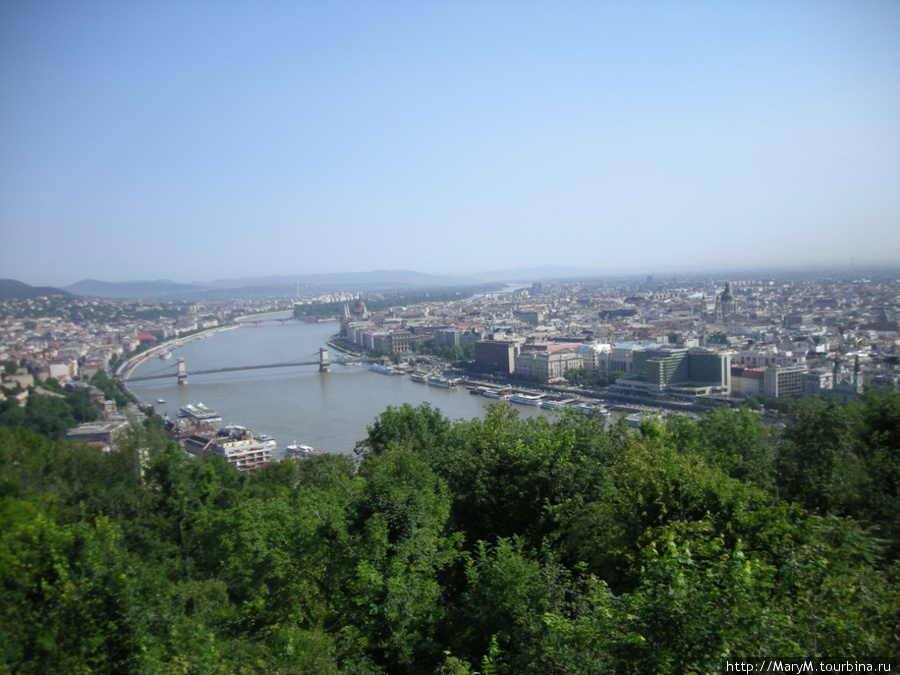 Вид с горы Геллерт. Венгрия