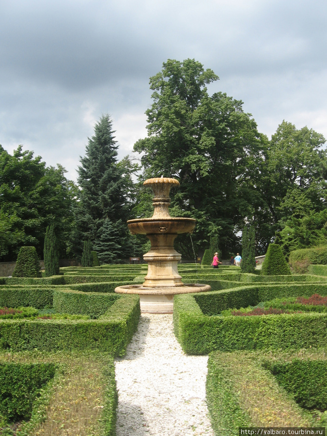 партерные цветники и фонтан Свебодзице, Польша
