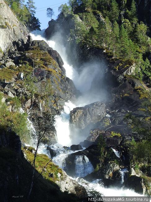 Водопад Латефоссен Норвегия