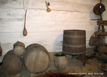 Кладовая. Бочки для вина. В кладовой хранились все приспособления для винного производства.