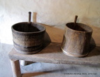 Утварь. Деревянные полуведерки — цеберки. Они служат в хозяйстве, как для сыпучих наполнителей, так и ковшами для воды или вина.