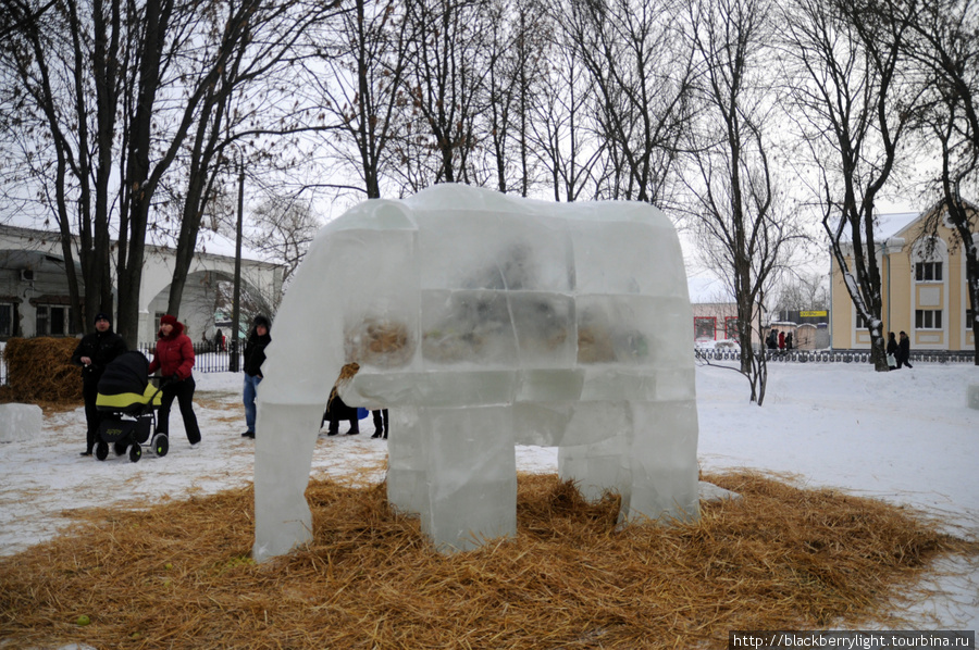 ледяной слон Коломна, Россия