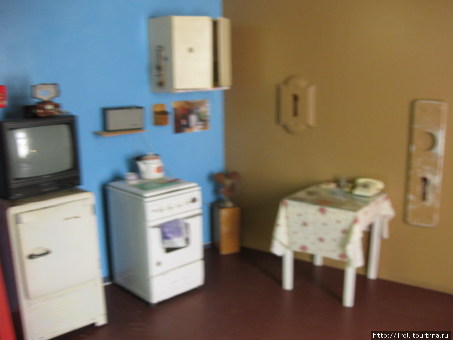 Имитация кухни советской квартиры Рига, Латвия