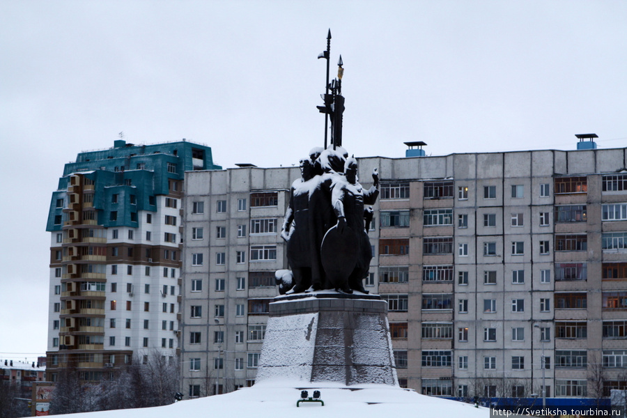 Памятник основателям Сибири Сургут, Россия